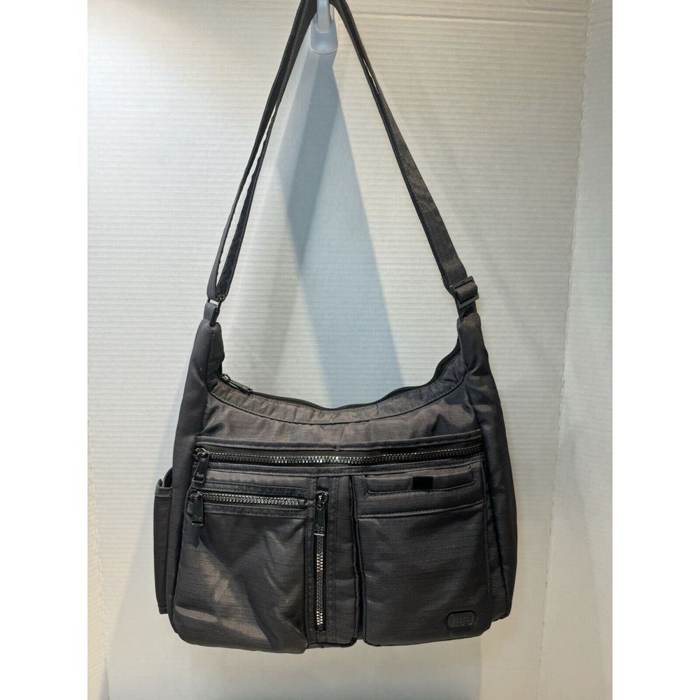 Lug Infinity Double Dutch Cross body gray diaper travel carryon bag